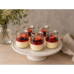 Crème brûlée z frużeliną truskawkową - 12 szt.