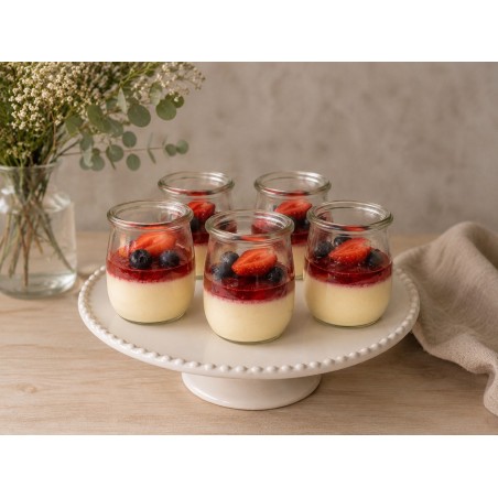Crème brûlée z frużeliną truskawkową - 12 szt.